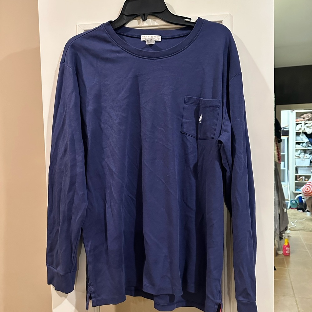 Beaufort Bonnet Co. Men's Blue Long Sleeve Shirt